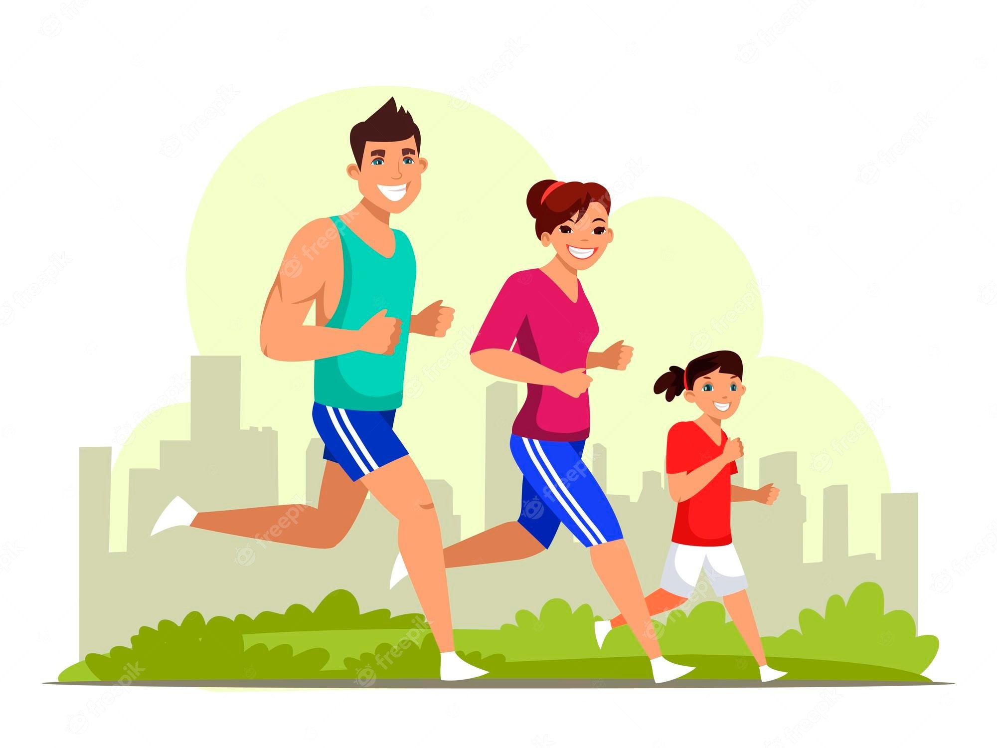 Parents in sports. Семья спорт. Семья и спорт картинки. Спортивный журналист вектор. Фон бег семья вектор.